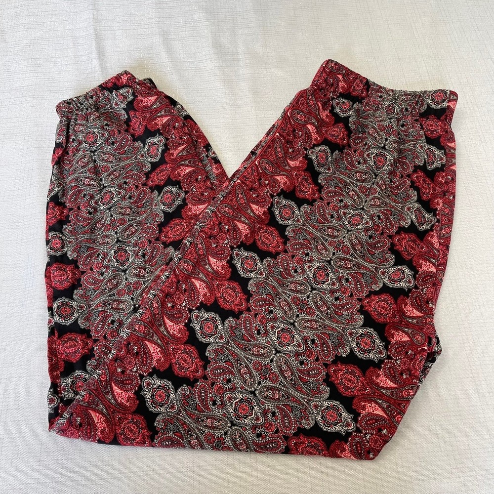 Paisley Print Track Pants